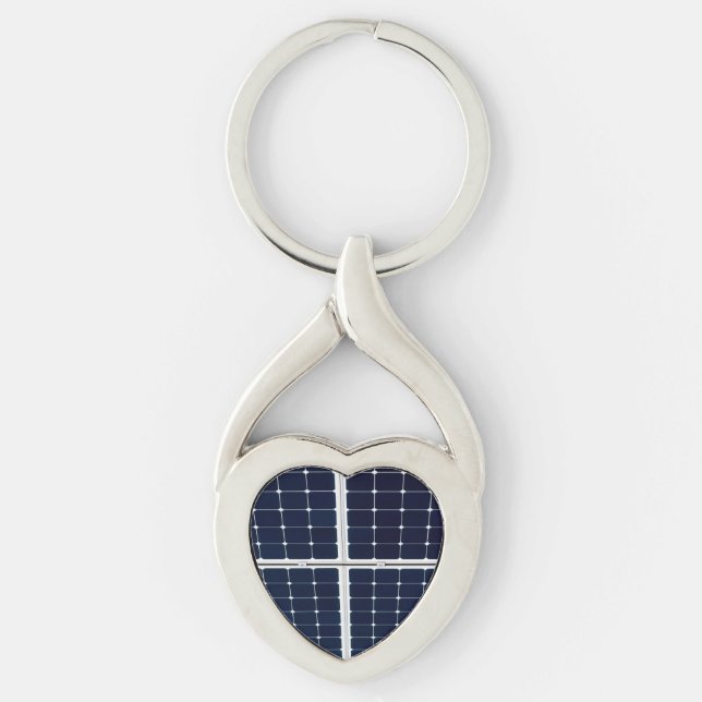 Image of a solar power panel funny key ring (Front)