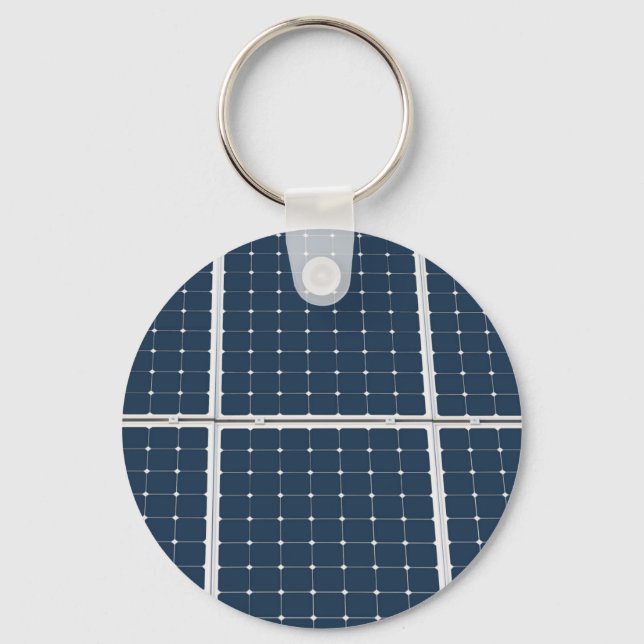 Image of a solar power panel funny key ring (Front)