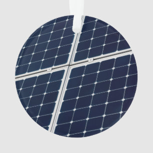 Image of a solar power panel funny ornament
