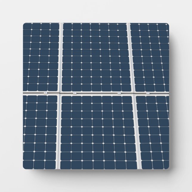 Image of a solar power panel funny plaque (Front)
