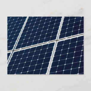 Image of a solar power panel funny postcard