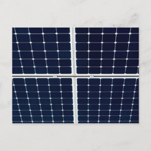 Image of a solar power panel funny postcard