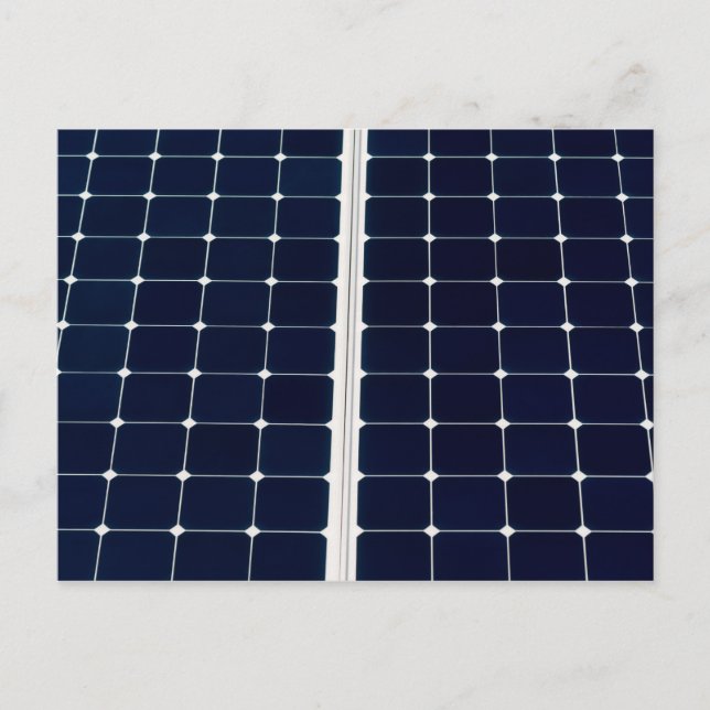 Image of a solar power panel funny postcard (Front)