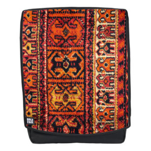 Image of a vintage carpet. Impressive texture Backpack