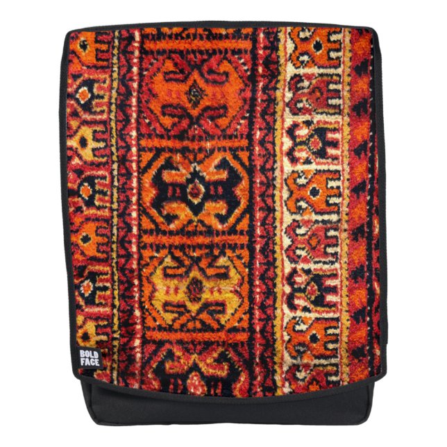 Image of a vintage carpet. Impressive texture Backpack (Front)