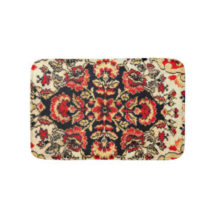 Image of a vintage carpet. Impressive texture Bath Mat