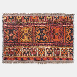 Image of a vintage carpet. Impressive texture Throw Blanket