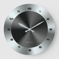 Image of Black & Silver & Metallic Stainless Steel