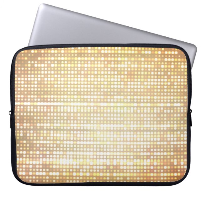 Image of defocused stadium lights. laptop sleeve (Front)