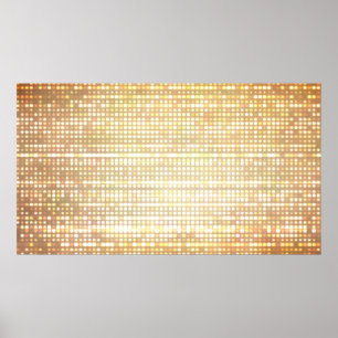 Image of defocused stadium lights. poster