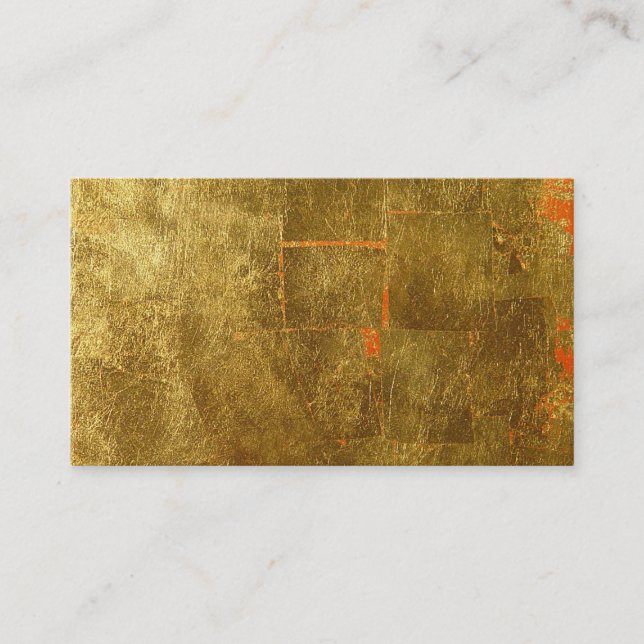 Image of Gold Leaf Surface, Unfinished Business Card (Front)