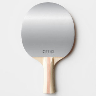 Image of metallic silver background ping pong paddle