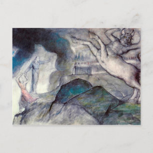 Image of Minotaur to illustrate Inferno, Song XII Postcard