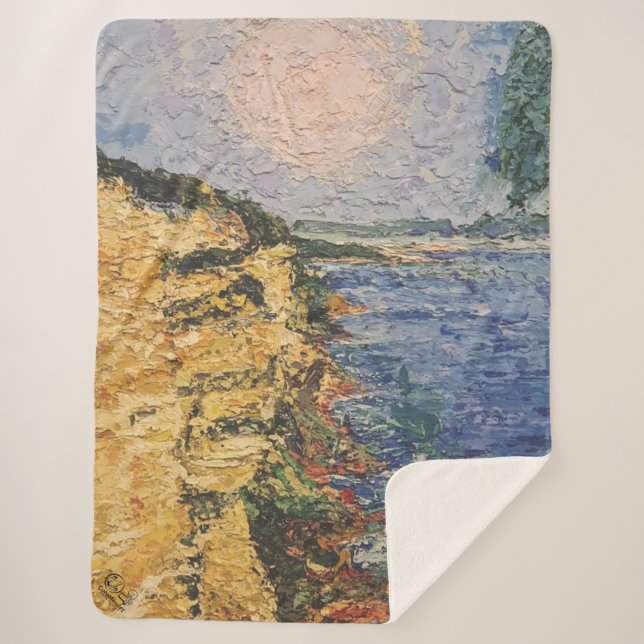 Image of my artwork Dawn Sherpa Blanket (Front)