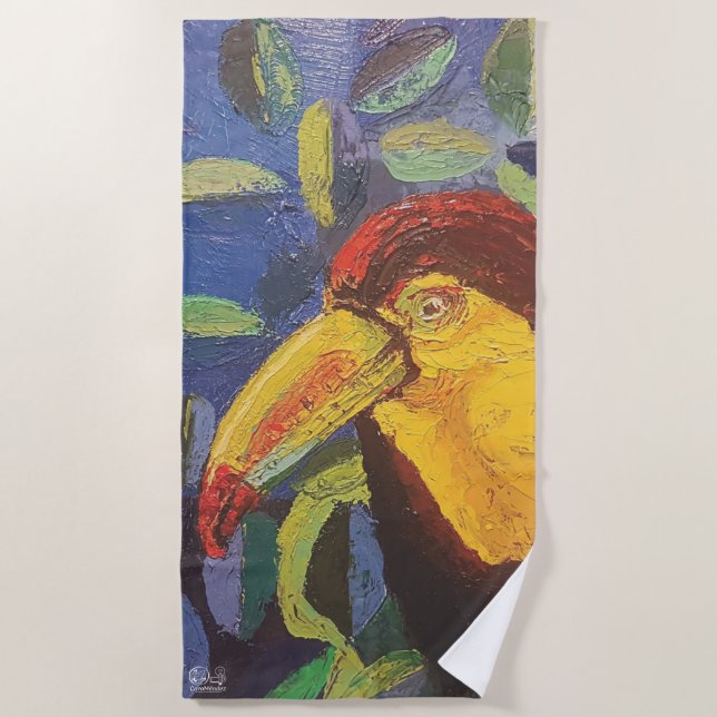 Image of my artwork Tucan Beach Towel (Front)