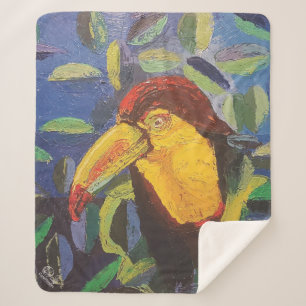 Image of my artwork Tucan Sherpa Blanket