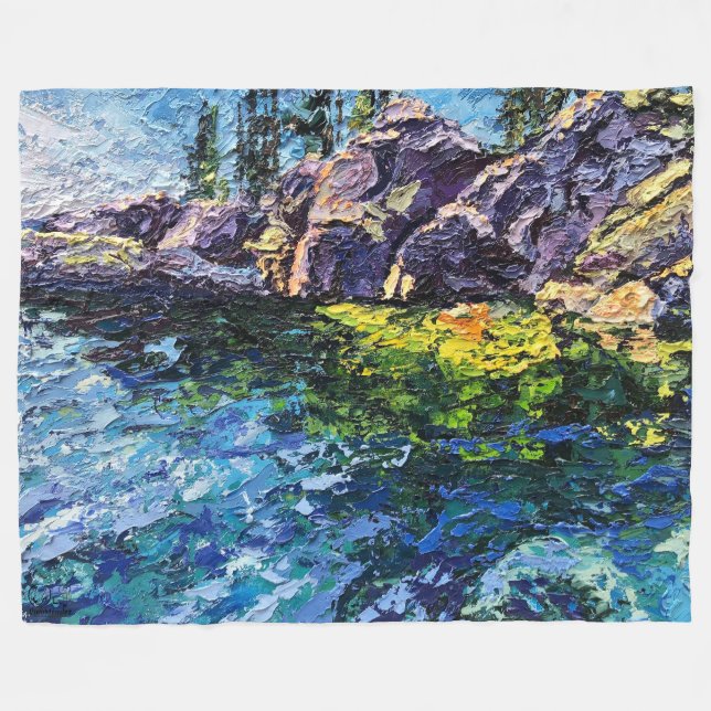 Image of my Maritime art piece Fleece Blanket (Front (Horizontal))