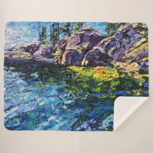 Image of my Maritime art piece Sherpa Blanket