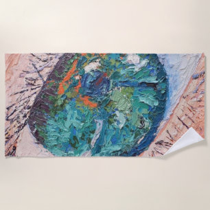 Image of my work Looking Back from the Eyes Beach Towel