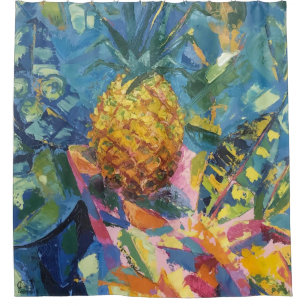 Image of my work Pineapple Shower Curtain