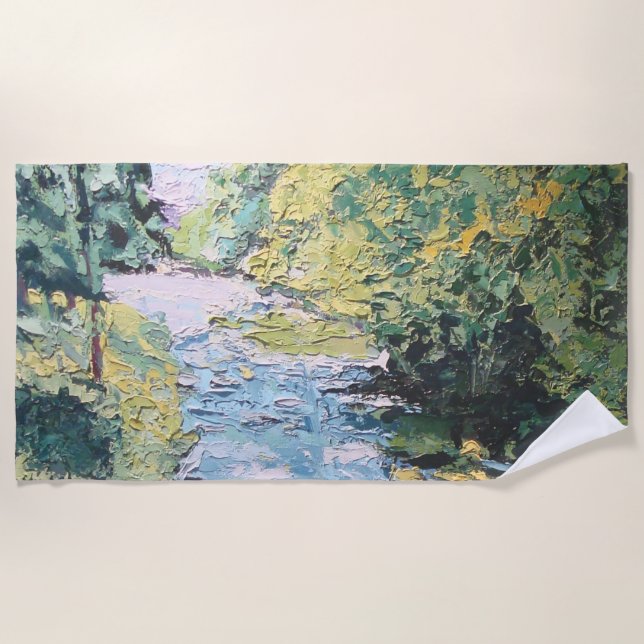 Image of my work Seeing Through the Forest Beach Towel (Front)