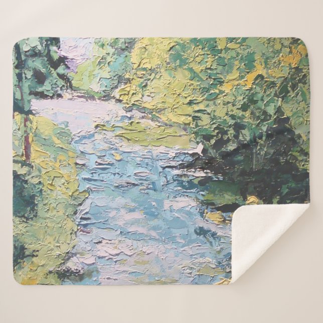 Image of my work Seeing Through the Forest Sherpa Blanket (Front (Horizontal))