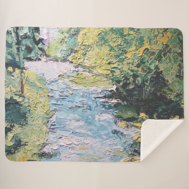 Image of my work Seeing Through the Forest Sherpa Blanket (Front (Horizontal))