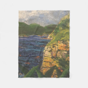 Image of my work The rock Fleece Blanket