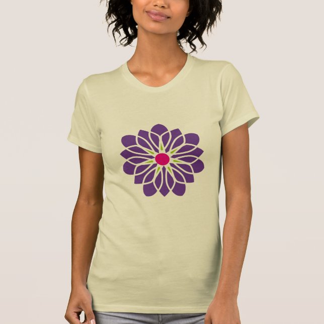Image of Purple Flower T-Shirt (Front)