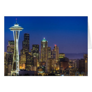 Image of Seattle Skyline in morning hours.