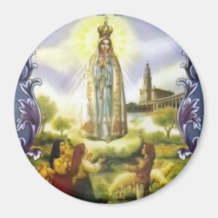 Image of the apparition Our Lady of Fatima Magnet