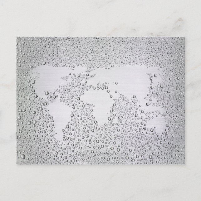 Image of world map postcard (Front)