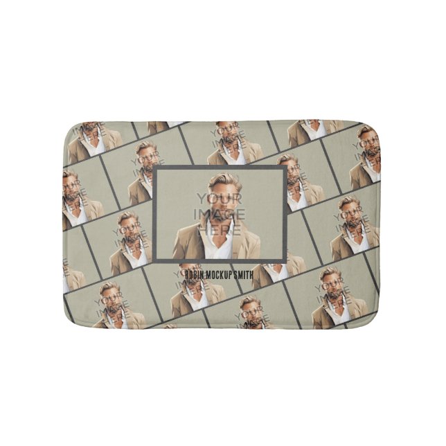 Image Photo Personalised Custom Bath Mat (Front)