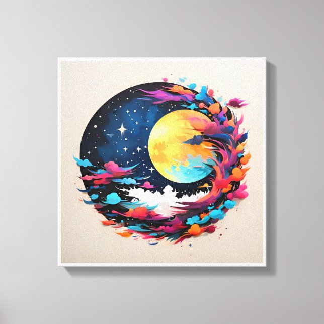 Image printed on canvas for beautiful colours, 189 (Front)