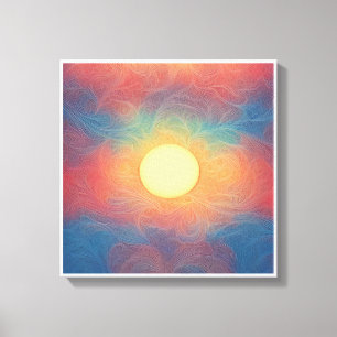Image printed on canvas for beautiful colours, 1 print