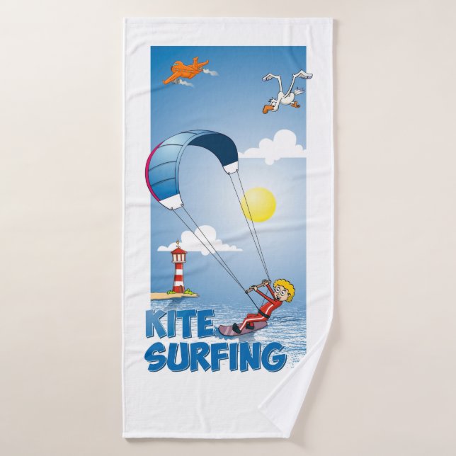 Image Surfing Kite Bath Towel (Bath Towel)
