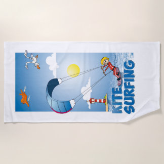 Image Surfing Kite Beach Towel