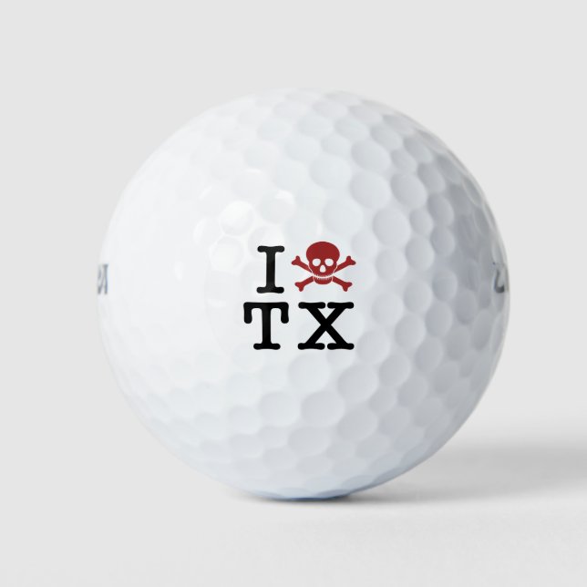 Image_TX_Brown_Skull And Crossbones Golf Balls (Front)