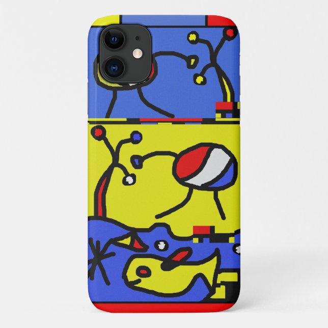 Image with fish modern art Case-Mate iPhone case (Back)
