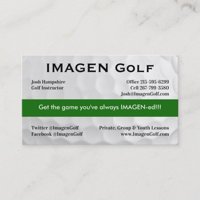 iMAGEN 92 Business Card (Front)