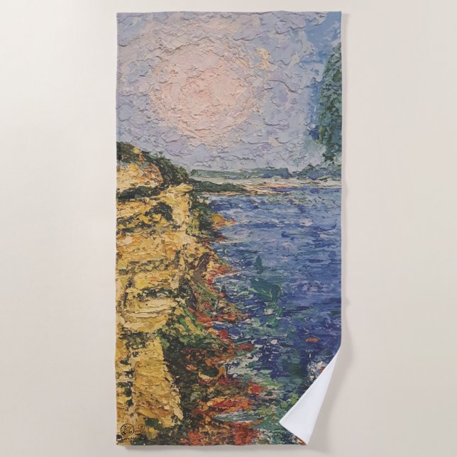  Imagen de mi obra arte Amanecer Beach Towel (Front)