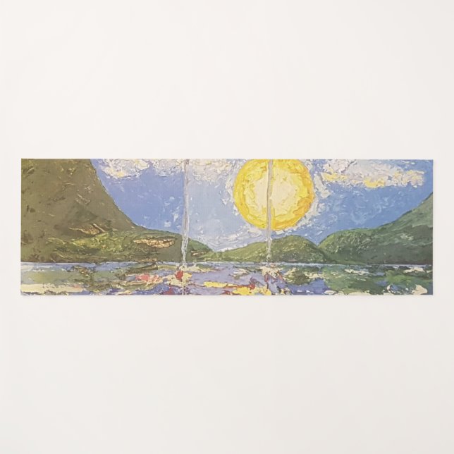 Imagen de mi obra Una ventana al mundo Yoga Mat (Front (Horizontal))