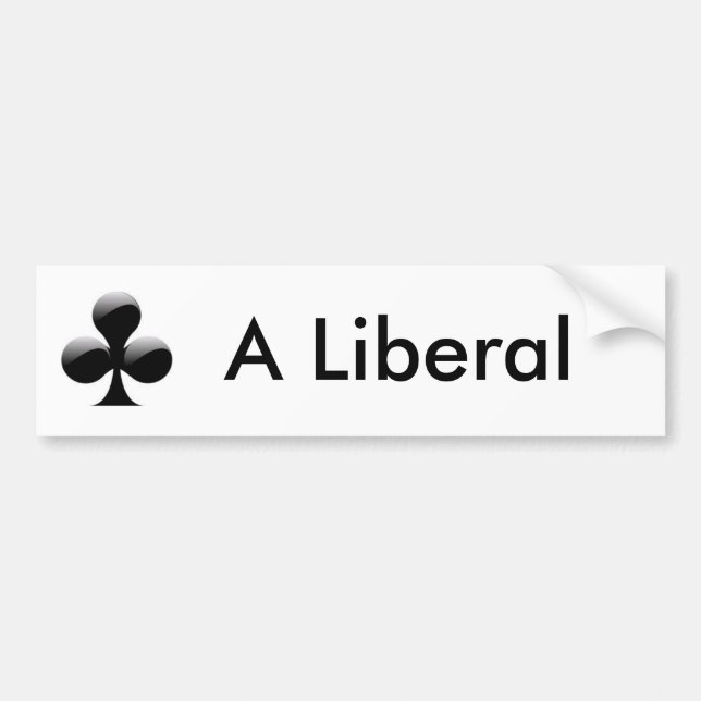 images, A Liberal Bumper Sticker (Front)