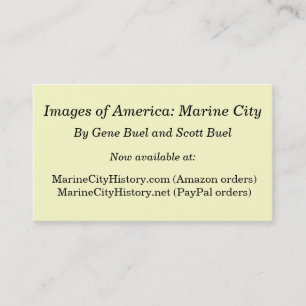 Images of America: Marine City Business Card