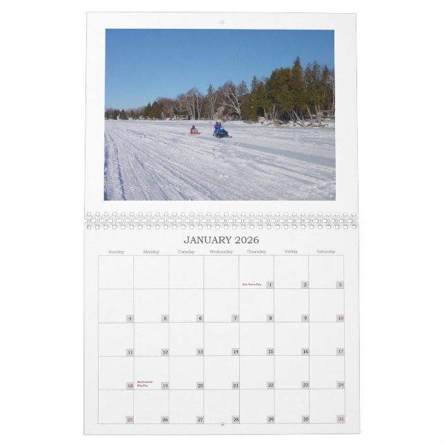 Images of Burt Lake Calendar (Jan 2026)