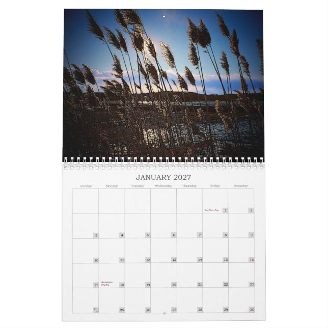 Images of New England Calendar (Jan 2027)