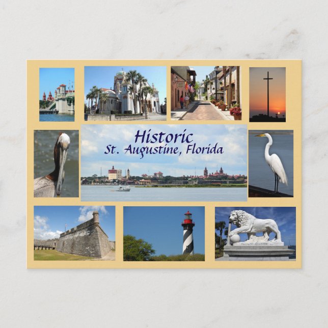 Images of St. Augustine, Florida Postcard (Front)
