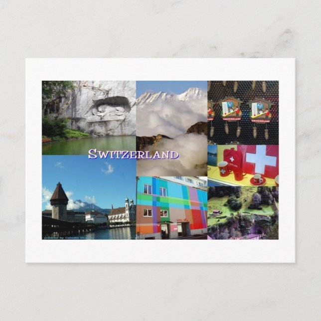 Images of Switzerland Postcard (Front)