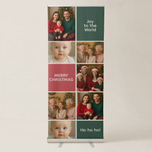images photo collage Christmas Retractable Banner