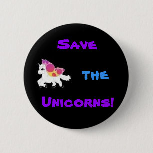images, Save, the, Unicorns! 6 Cm Round Badge
